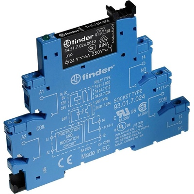 Finder 38.51.0.048.5060 vazební relé 48 V DC/AC 6 A 1 přepínací kontakt 1 ks