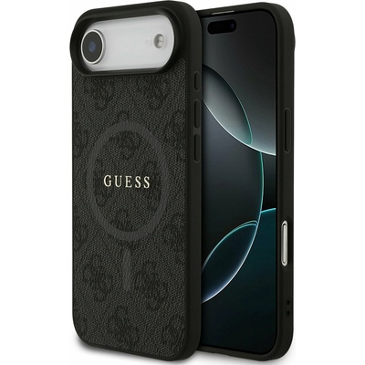 GUESS PU Leather 4G Colored Ring MagSafe Задний чехол за iPhone Air Black Guess | Cheren | МЪЖЕ | UNI