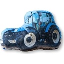 Detexpol Tvarovaný mikroplyšový vankúš Traktor modrý Polyester 34x24