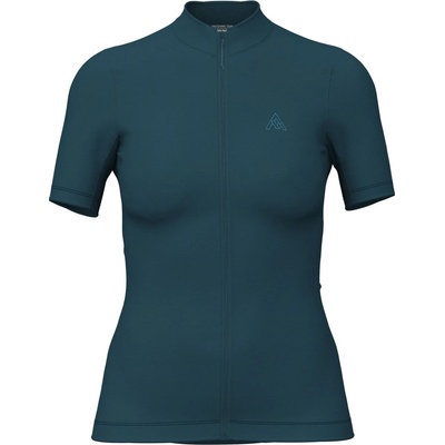 7mesh Дамска фланелка с къс ръкав за колоездене 7mesh Women's Ashlu Merino Jersey S/S Cycling jersey - Deep Sea - размер XL (156-3085-0214)