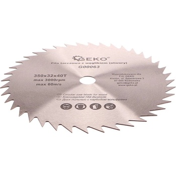 GEKO Kotouč pilový, 350x32x40T