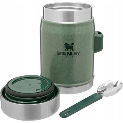 Stanley Classic Termoska na jídlo s lžíco vidličkou 400 ml zelená