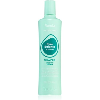 Fanola Vitamins Pure Balance Shampoo почистващ шампоан против мазен пърхот 350ml