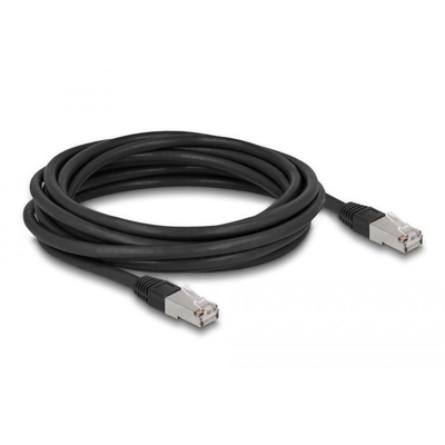 Delock RJ45 hálózati kábel Cat. 6A S/FTP PE kültéri 10m fekete (80130) (DE80130) (DE80130)
