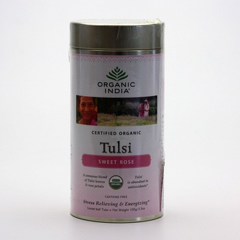 Organic India Čaj Tulsi Sweet Rose sypaný 100 g