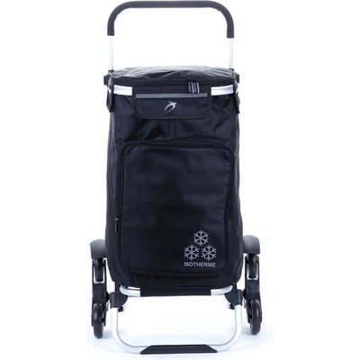 Airtex 109 Nákupní taška na kolečkách do schodů s termokapsou černá – Hledejceny.cz