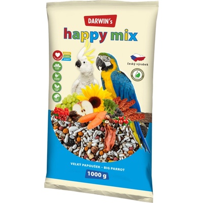 Darwin's Happy Mix veľký papagáj 1 kg