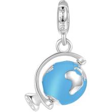 Rosato Moderný strieborný prívesok Globus Storie RZ193R