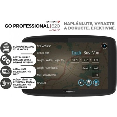 TomTom GO Professional 520 EU, Lifetime – Zboží Živě