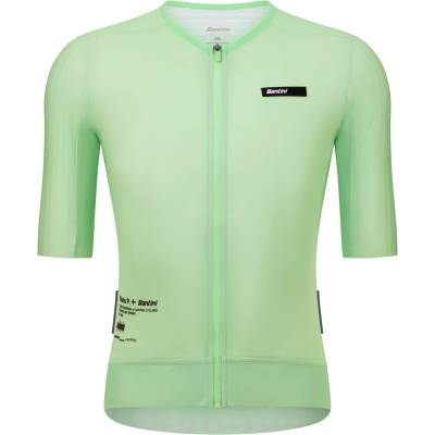 Santini Фланелка с къс ръкав за колоездене Santini Mads Pedersen Momentum Series Short Sleeve Jersey Cycling jersey - Verde Menta - размер XL (056-4329-0215)