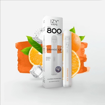 IZY VAPE ONE Orange Ice 0 mg White 800 poťahov