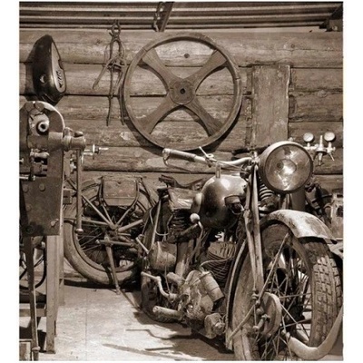 DIMEX MS-3-0319 vliesová fototapeta na zeď Starobylá garáž, rozmery 225 x 250 cm