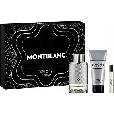 Mont Blanc Explorer Platinum EDP 100 ml + sprchový gel 100 ml + EDT 7,5 ml