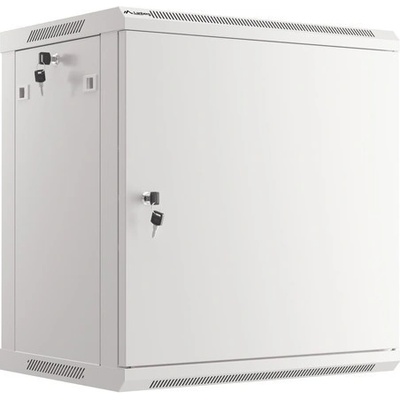 Lanberg Комуникационен шкаф, Lanberg rack cabinet 19" wall-mount 12U/600x450 for self-assembly with metal door grey (flat pack) (WF01-6412-00S)