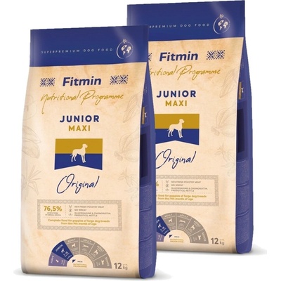 Fitmin dog maxi junior 2 x 12 kg