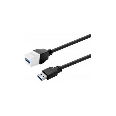 VivoLink Keystone White USB3.0 A-Female to USB3.0 A-Male