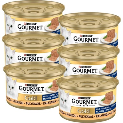 Gourmet Gold mousse s morčacím mäsom 6 x 85 g