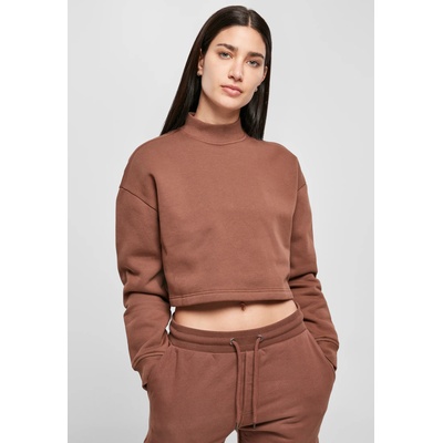 Urban Classics Дамски къс суичър в кафяво Ladies Cropped Oversized SweatUB-TB4560-03467 - Кафяв, размер XL