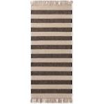 Hanse Home Черна/кремава двустранна/ръчно изработена ютена пътека 80x300 cm Playa - Hanse Home (106334-80x300)