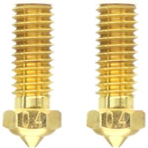 QIDI Tech Месингова дюза за X-Smart 3/X-Plus 3/X-Max 3/Q1-Pro - Комплект от 2 бр. - 0, 4 mm (747302684742)