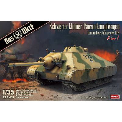 Das Werk Schwerer kleiner Panzerkampfwagen German heavy tank project 1944 2 in 1 1:35