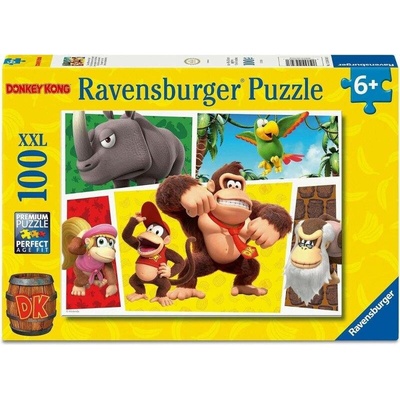 RAVENSBURGER Donkey Kong Opice jsou na svobodě XXL 100 dílků