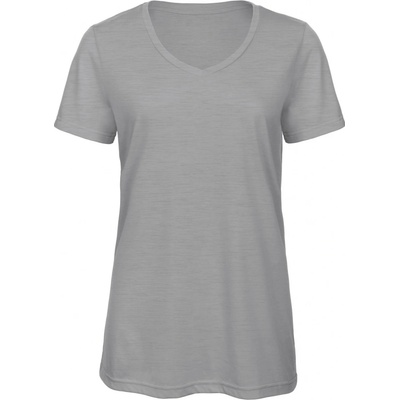 B&C Dámske tričko TW058 Heather Light Grey
