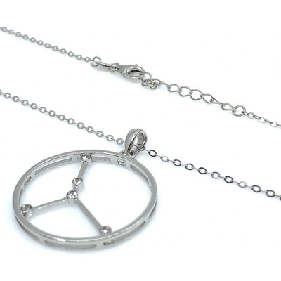Jan Kos jewellery Stříbrný řetízek s přívěskem JMAS9507SN45