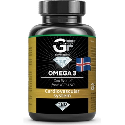 GF nutrition Omega 3 Cod Liver oil 180 kapslí