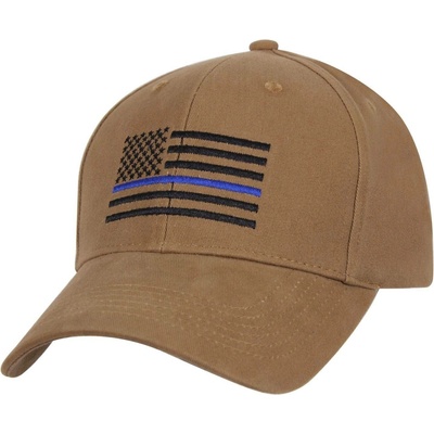 ROTHCO baseball US vlajka s modrou linkou COYOTE 4372