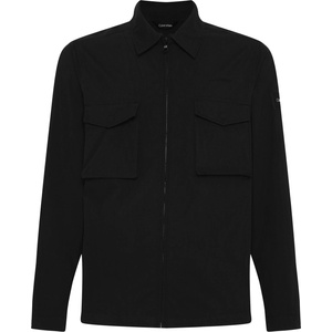 Calvin Klein Риза с дълъг ръкав Calvin Klein Men's Lifestyle Cotton Long Sleeve Overshirt - Black
