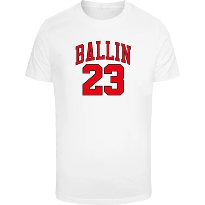 Mister Tee Тениска Ballin 23 T-Shirt Round Neck white XXLUB-MT1408-00220 - Тъмносив, размер 4XL