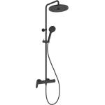 Ideal Standard CeraFlow T25+ - Душ комплект със смесител, диаметър 26 см, 2 струи, матово черно A8484XG (A8484XG)