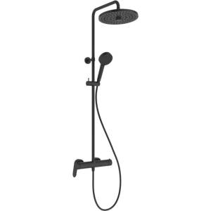 Ideal Standard CeraFlow T25+ - Душ комплект със смесител, диаметър 26 см, 2 струи, матово черно A8484XG (A8484XG)