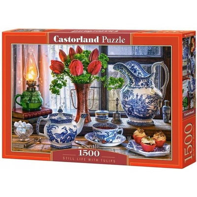 Castorland Zátiší s tulipány 151820 1500 dílků
