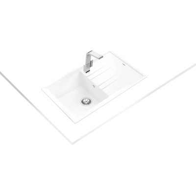 Teka Stone 50 B-TG БЯЛА Гранитна мивка, обръщаема, за шкаф 50 см (М.1021.БЯ)