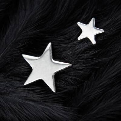 CryptoEshop Titanová koncovka ve tvaru hvězdy Star (variace) 4 mm P053-09