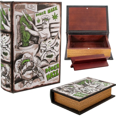 Stash Book drevená krabička Doner Haze