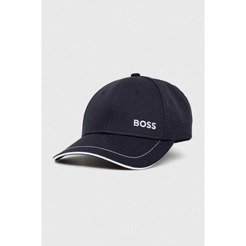 BOSS Green Памучна шапка с козирка boss green в тъмносиньо с изчистен дизайн 50492716 (50492716)