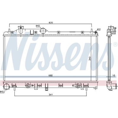 Chladič motoru NISSENS 67725