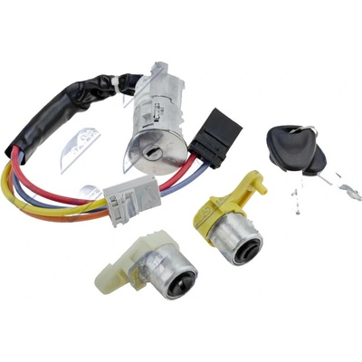 NTY Spínací skříňka + vložky zámku Renault Kangoo 1998-2007/spínací skříňka + dvě vložky zámků + dva klíčky v kompletu (8200176685)