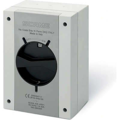 SCAME Spínač ISOLATOR-TP 100A 3P standard IP65 590.GE10003