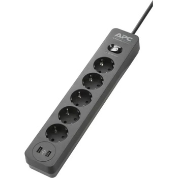 APC Essential SurgeArrest 5 Plug + 2 USB 1,5 m (PME5U2B-GR)