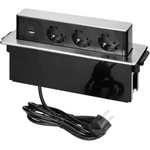 ORNO 3 Plug + 2 USB 1,5 m (OR-GM-9014(GS)/B-G)
