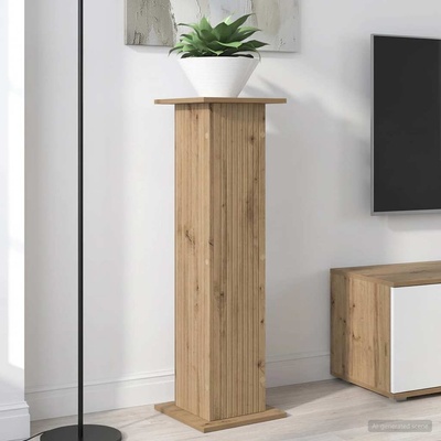 vidaXL Стойка за растения Дъб артизан 30, 5 x 30 x 100, 5 см (899760)
