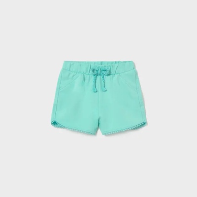 Mayoral Къси панталони трико basic в тюркоазен цвят за бебе момиче Mayoral
