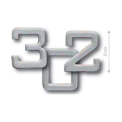 VÝPRODEJ Nalepovací domovní číslice COBRA 25 mm (NEREZ) – Zboží Mobilmania