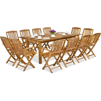 Garden Point Дървени градински мебели Jakarta/Delhi 12 Garden Point (GAP352_6xGAP147)