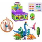 Trifox Modeling clay dinosaurs with molds
