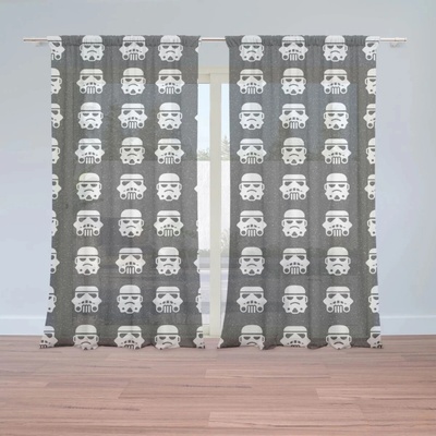Sablio Záclony Star Wars Stormtrooper Pattern: 2ks 150x250cm
